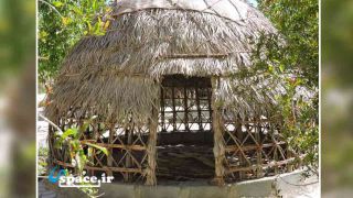 نمای آلاچیق اقامتگاه بوم گردی خانه محمد خان - باقرآباد - سورمق - آباده - فارس